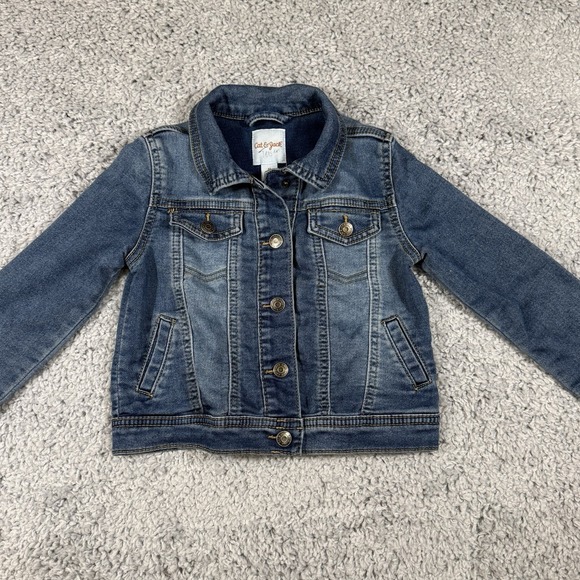 Cat & Jack 3T Jean Jacket Denim Girls Toddler - Picture 2 of 16